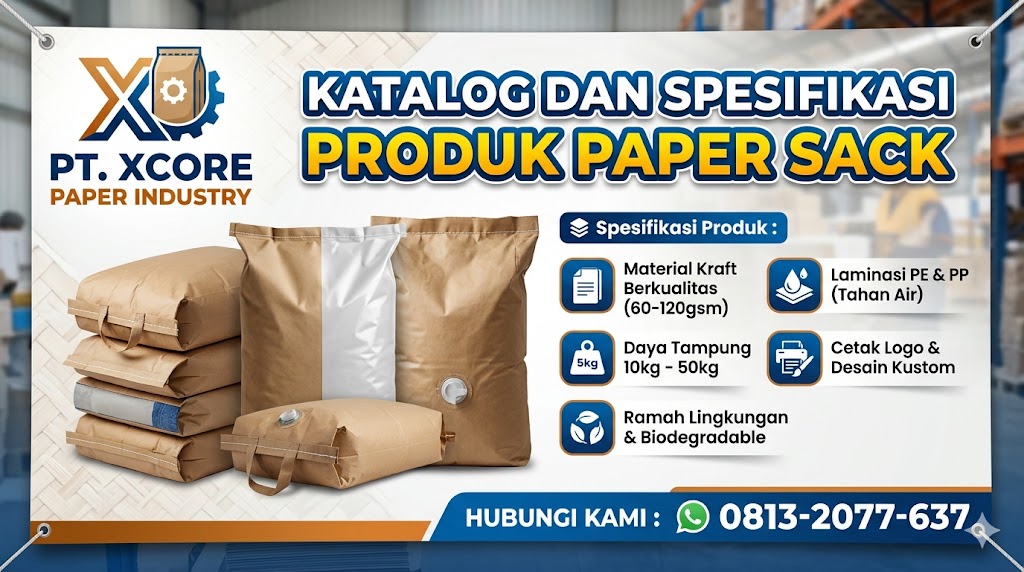 Katalog dan spesifikasi produk paper sack